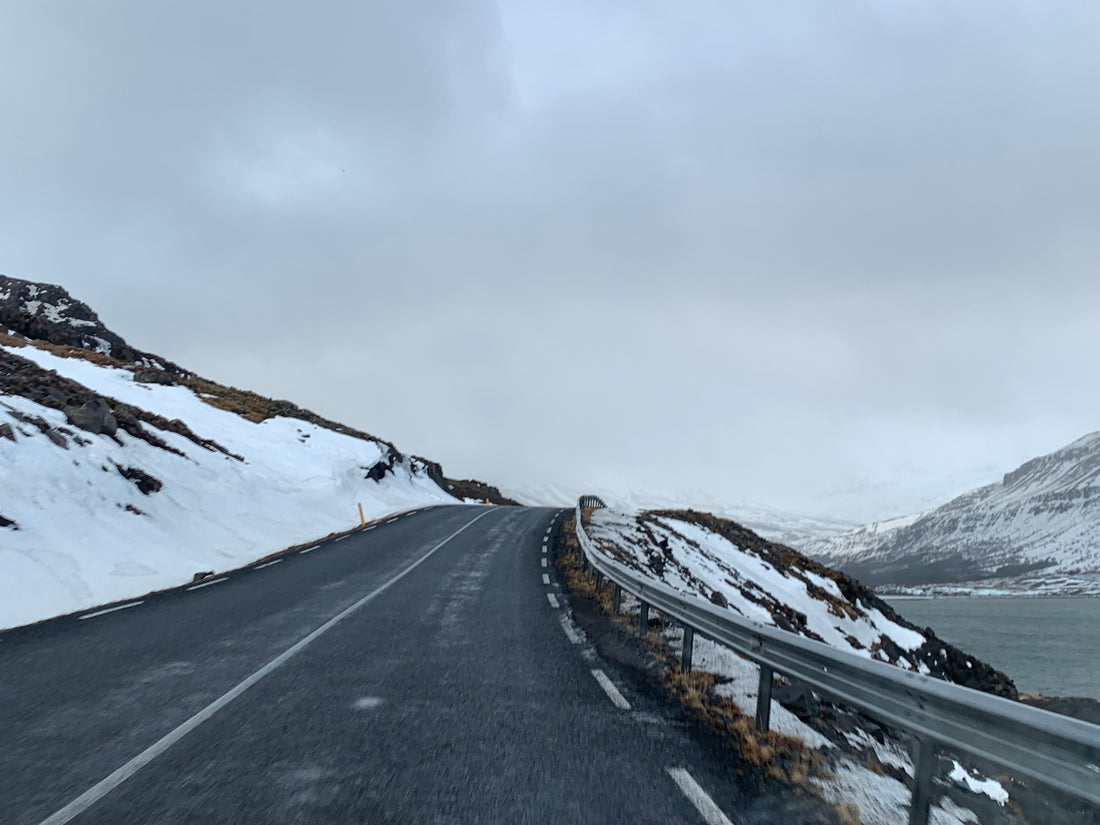 icelandic ring road in the winter