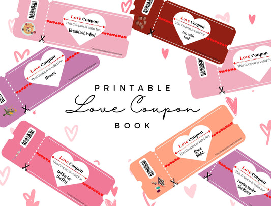 Love Coupons for Couples | Love Coupon Book | Instant Download