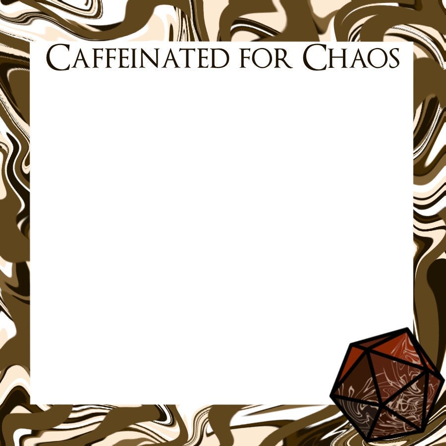 Caffeinated for Chaos | Coffee and RPG Themed Notepad