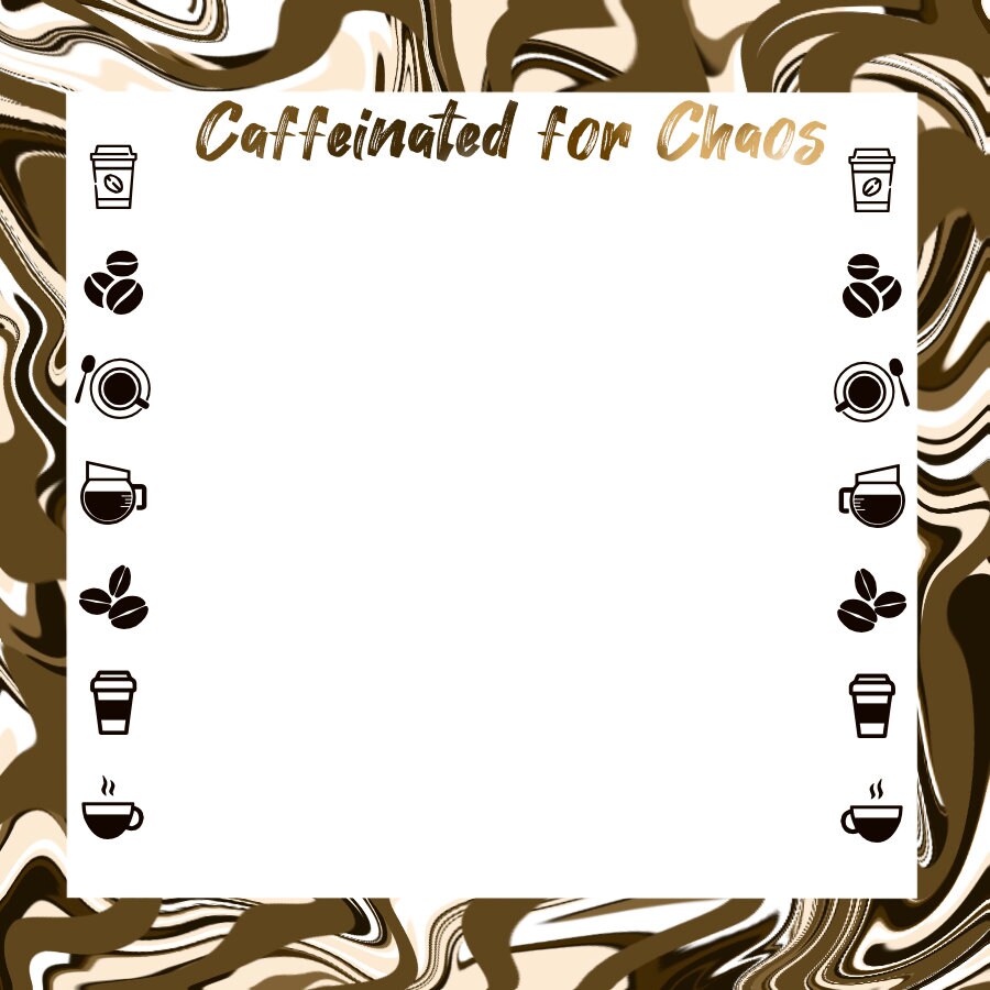 Caffeinated for Chaos | Coffee Themed Notepad