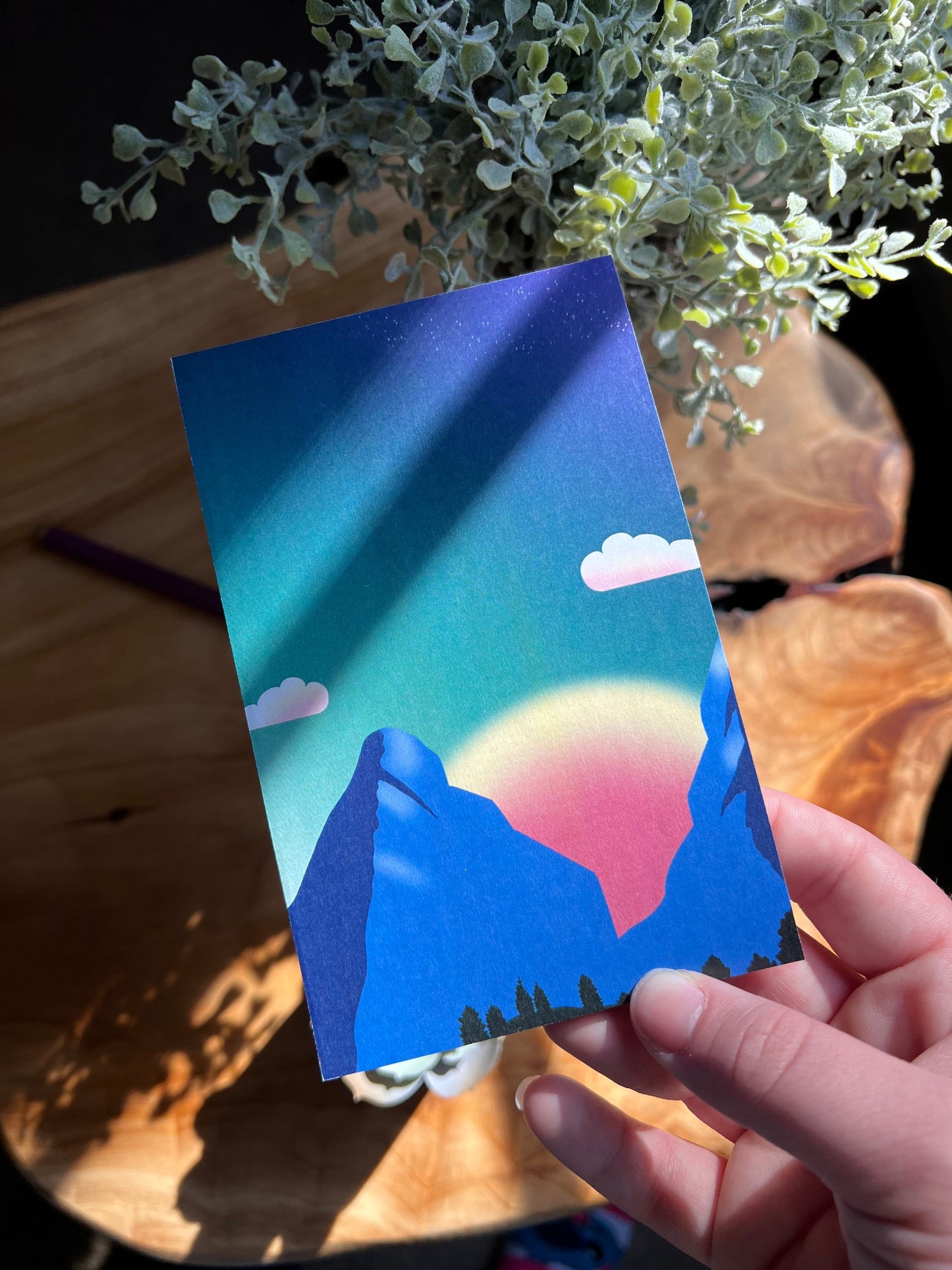 Sunrise and Mountain 4x6 Memo Pad