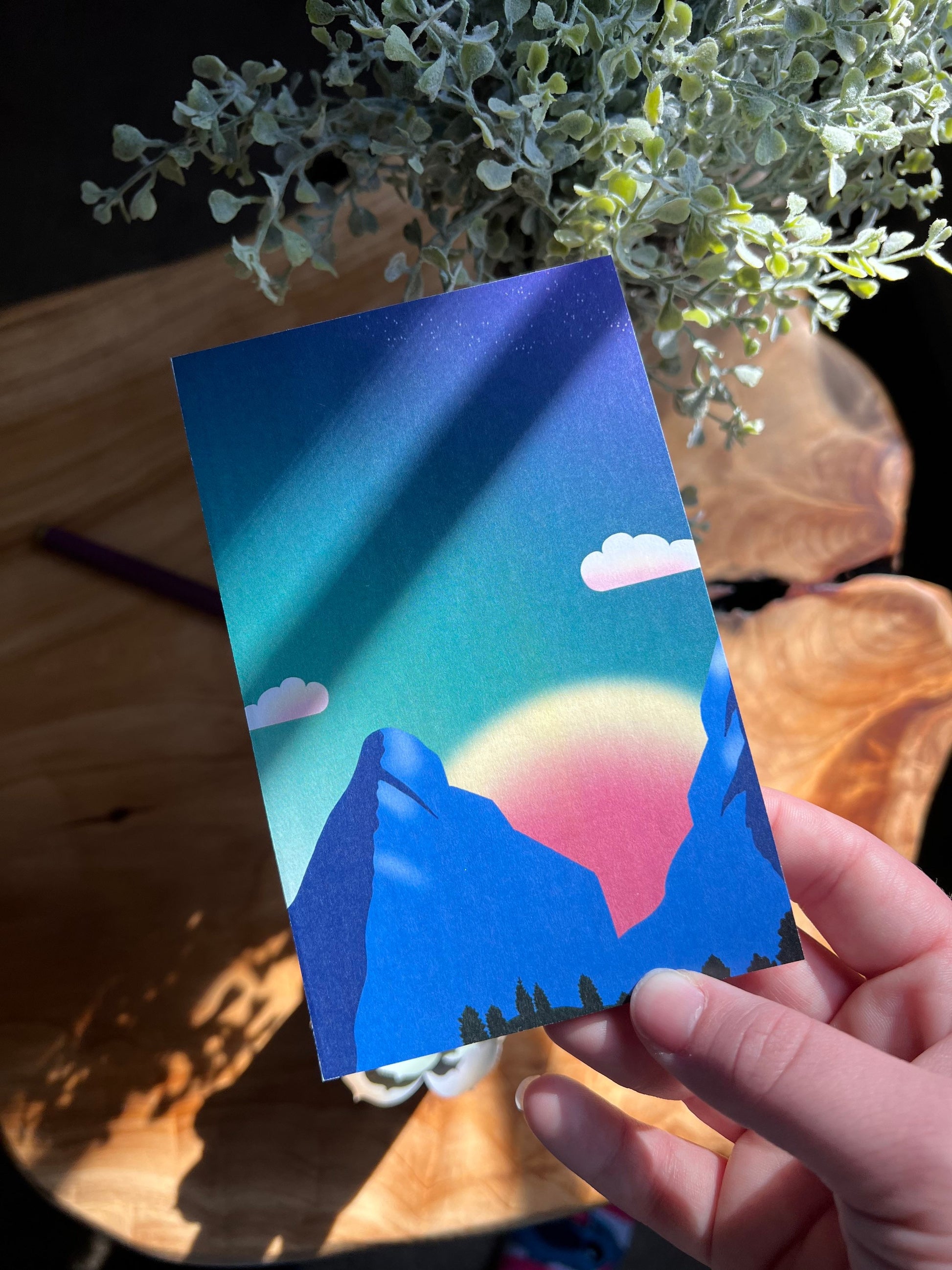 Sunrise and Mountain 4x6 Memo Pad