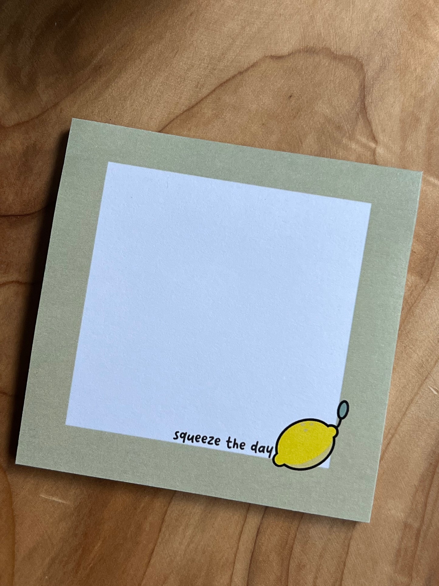 Squeeze the Day Lemon Sticky Memo Pad