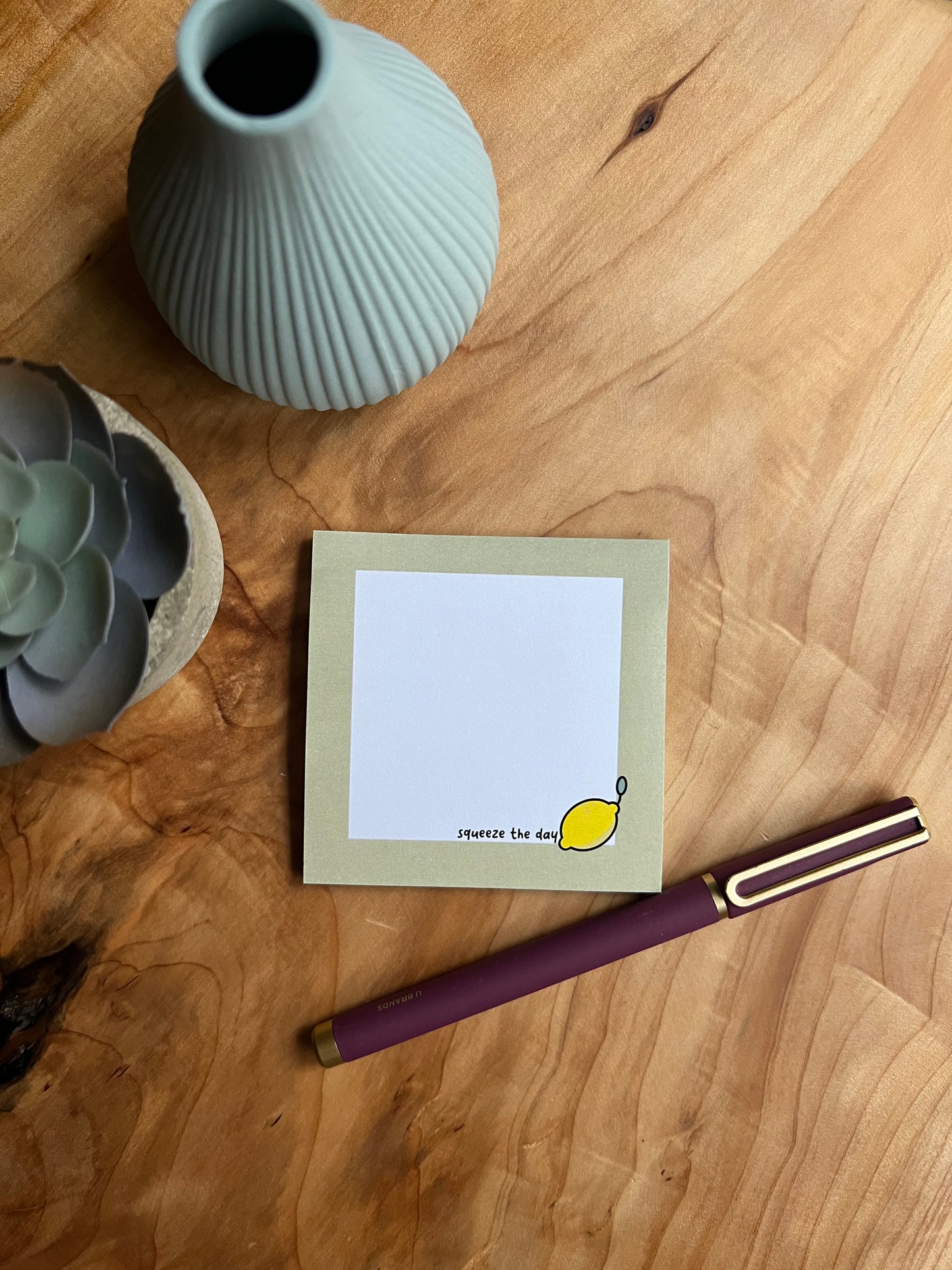 Squeeze the Day Lemon Sticky Memo Pad