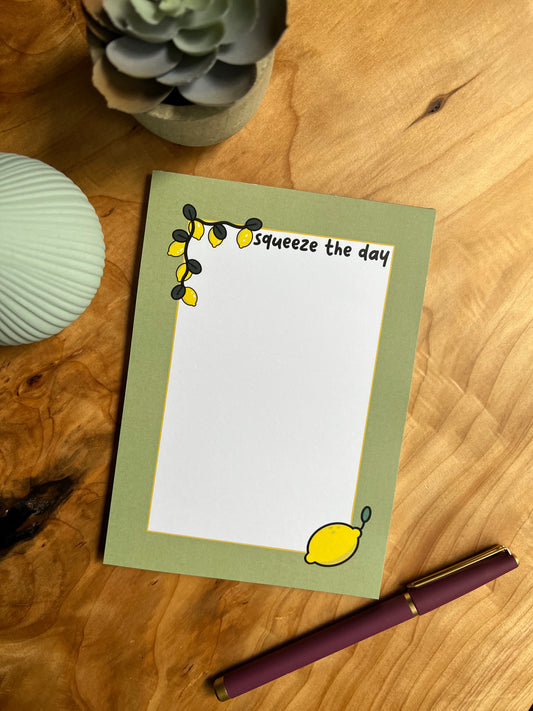 Squeeze the Day Lemon Memo Pad