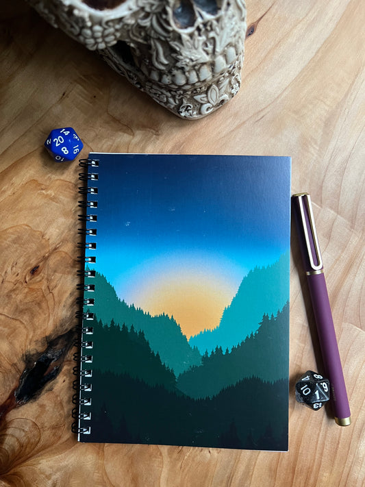 The Quest | Mountain and Forest Spiral Notebook